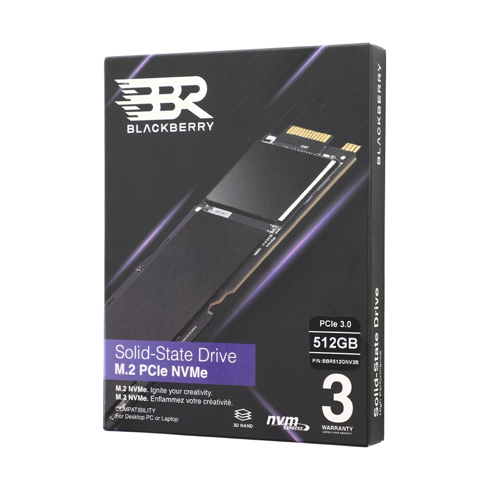 512 GB SSD M.2 PCIe 3.0 BLACKBERRY (BBR512GNV3B) NVMe M.2 2280