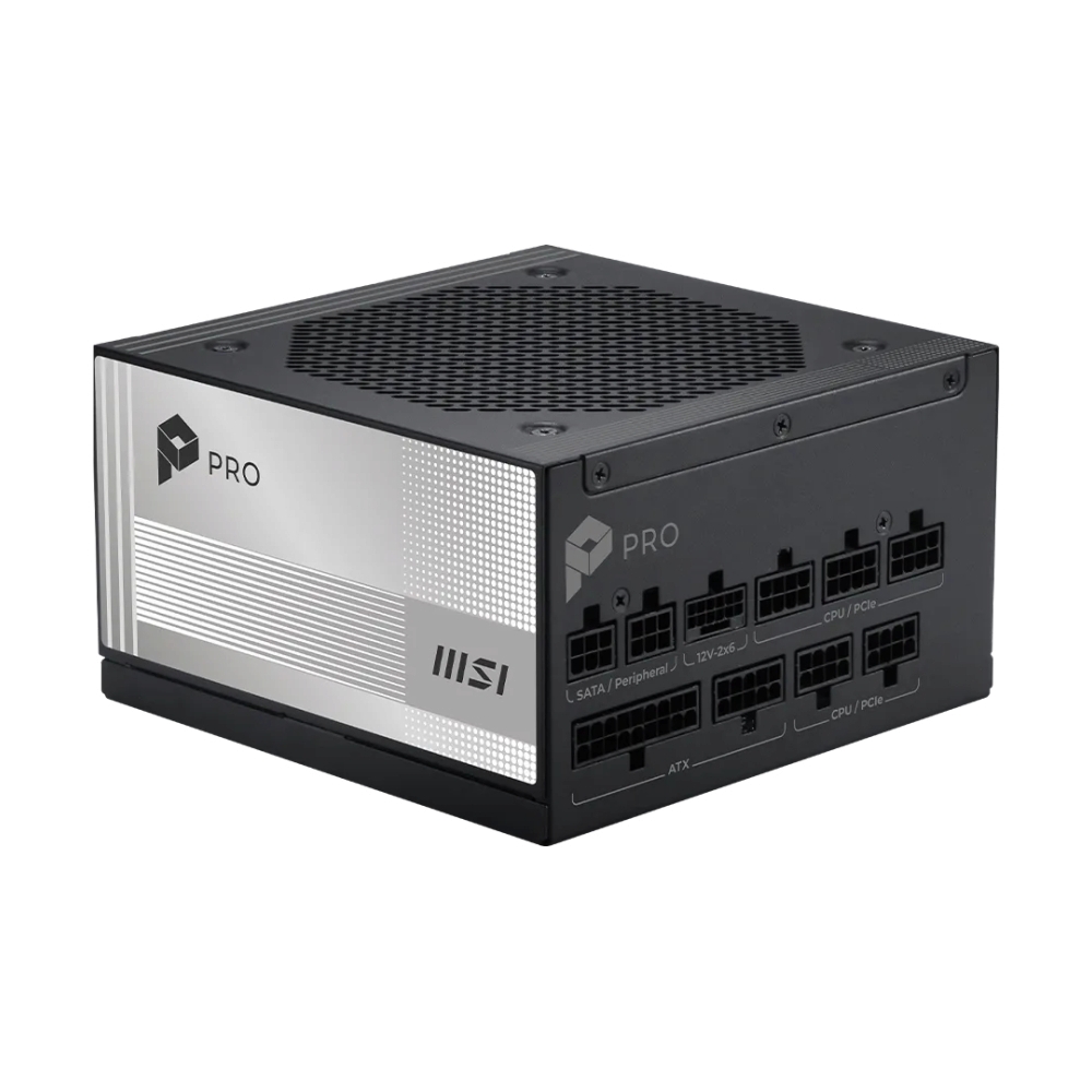 POWER SUPPLY (80+ PLATINUM) 1000W MSI PRO A1000PL PCIE5