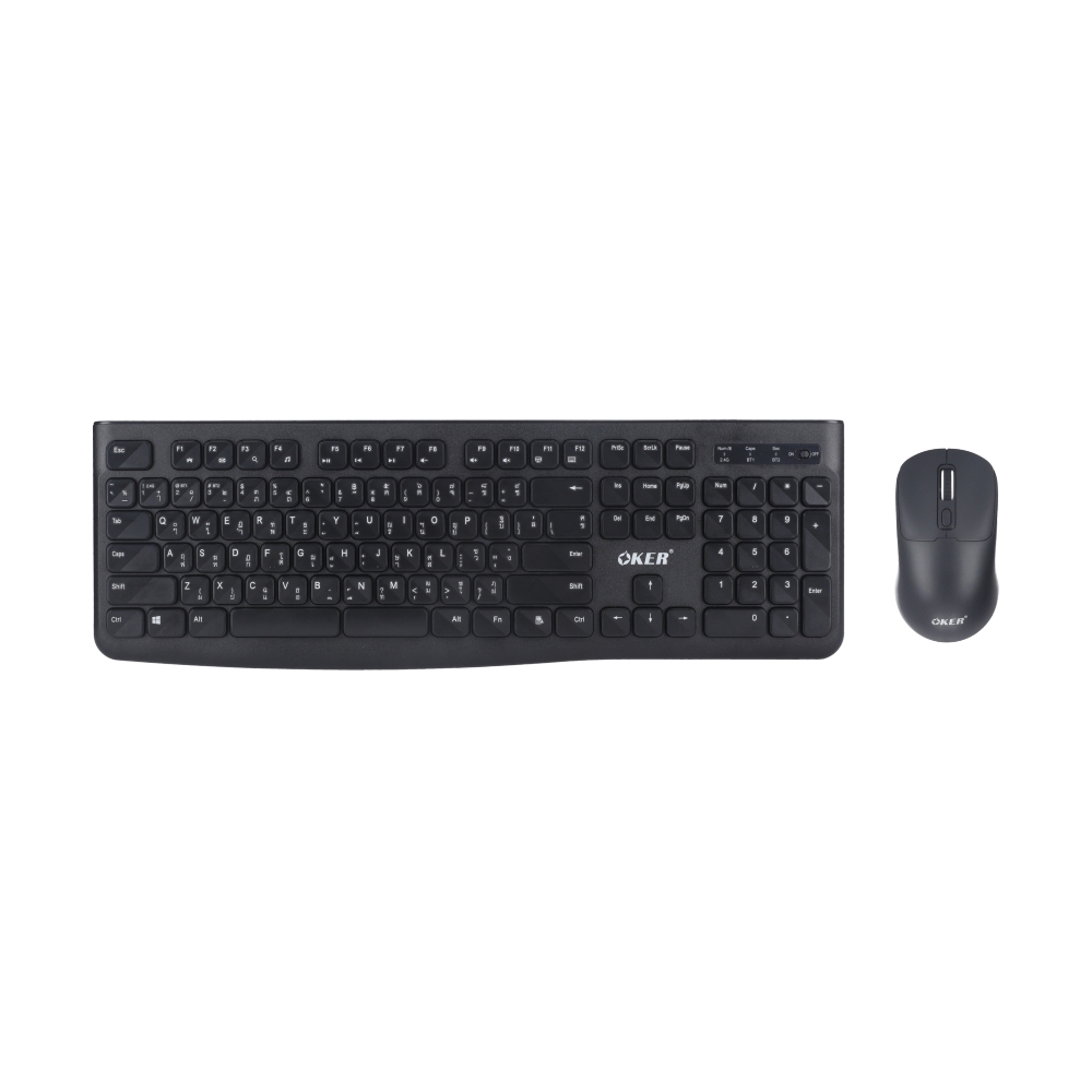 COMBO SET WIRELESS OKER K1829 BLACK (BLUETOOTH)