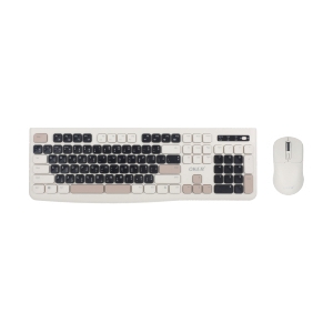 COMBO SET WIRELESS OKER K1829 BLACK-WHITE (BLUETOOTH)