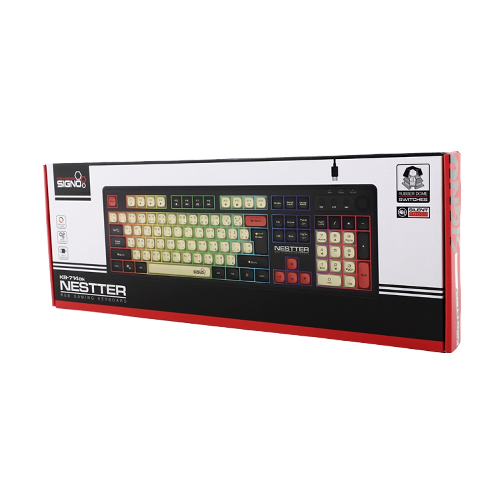 KEYBOARD SIGNO NESTTER KB-714BLK BLACK (คีย์บอร์ด)
