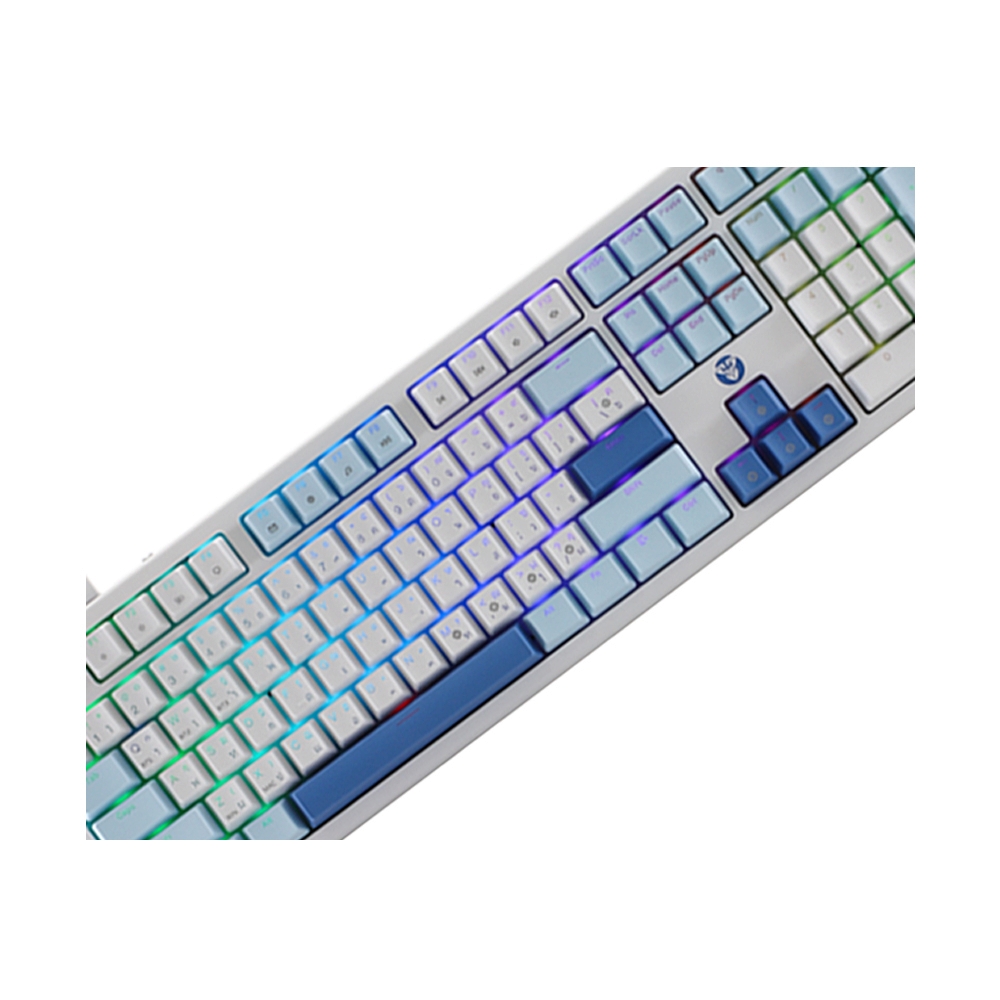 KEYBOARD WIRELESS BLUETOOTH FANTECH MK895 ATOM PRO106 WHITE (YELLOW SWITCH คีย์บอร์ด)