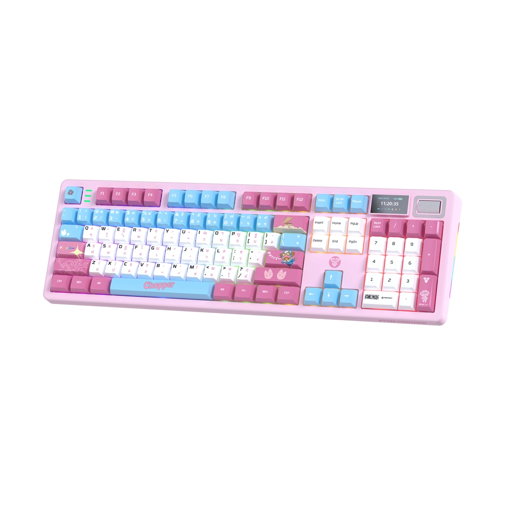 KEYBOARD WIRELESS BLUETOOTH FANTECH ATOM PRO106D MK896 TH ONEPIECE CHOPPER (BLUE SWITCH คีย์บอร์ด)