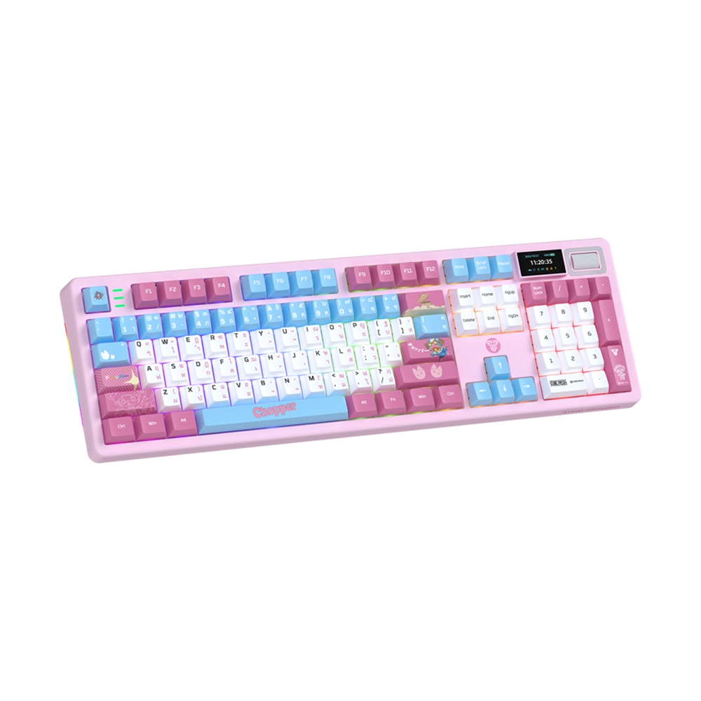 KEYBOARD WIRELESS BLUETOOTH FANTECH ATOM PRO106D MK896 TH ONEPIECE CHOPPER (BLUE SWITCH คีย์บอร์ด)