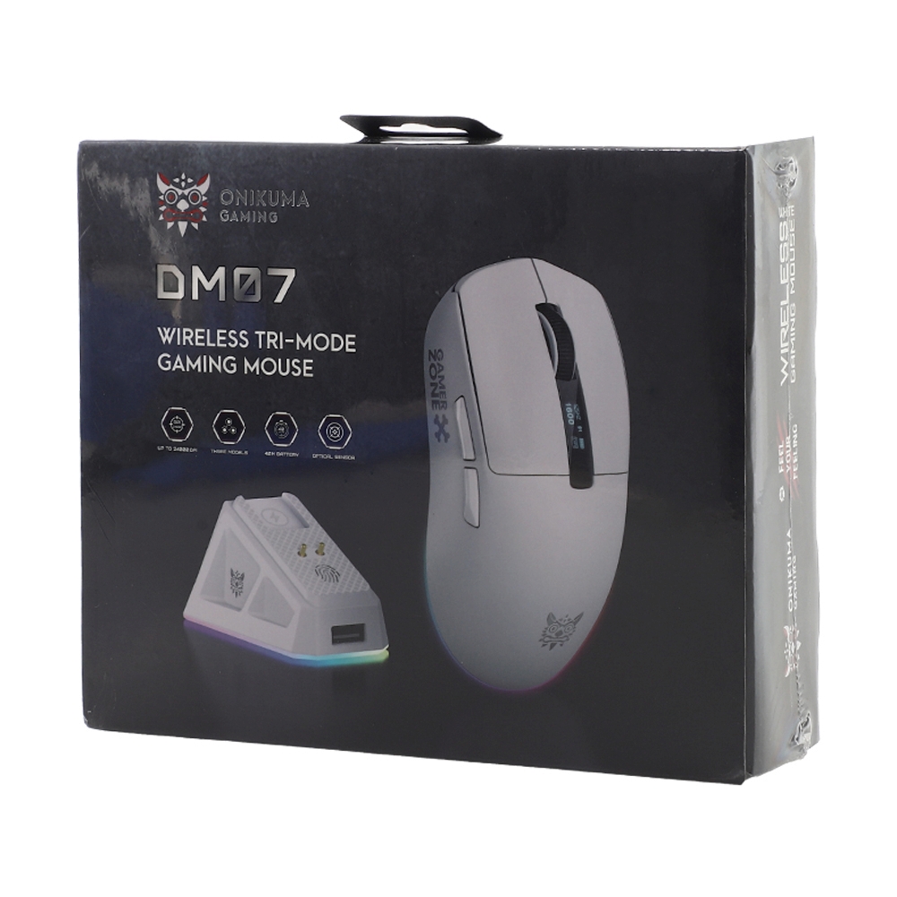 MOUSE WIRELESS BLUETOOTH ONIKUMA DM07 WHITE (เมาส์ไร้สาย)