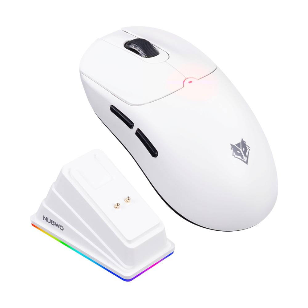 MOUSE WIRELESS BLUETOOTH NUBWO NM109M WHITE (เมาส์ไร้สาย+แท่นชาร์จ)
