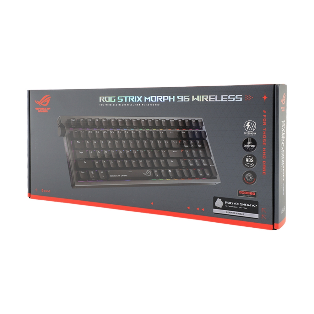 KEYBOARD WIRELESS BLUETOOTH ASUS X903 STRIX MORPH 96 WL NXSWV2 EN ABSDS (NX SNOWV2 SWITCH คีย์บอร์ด)