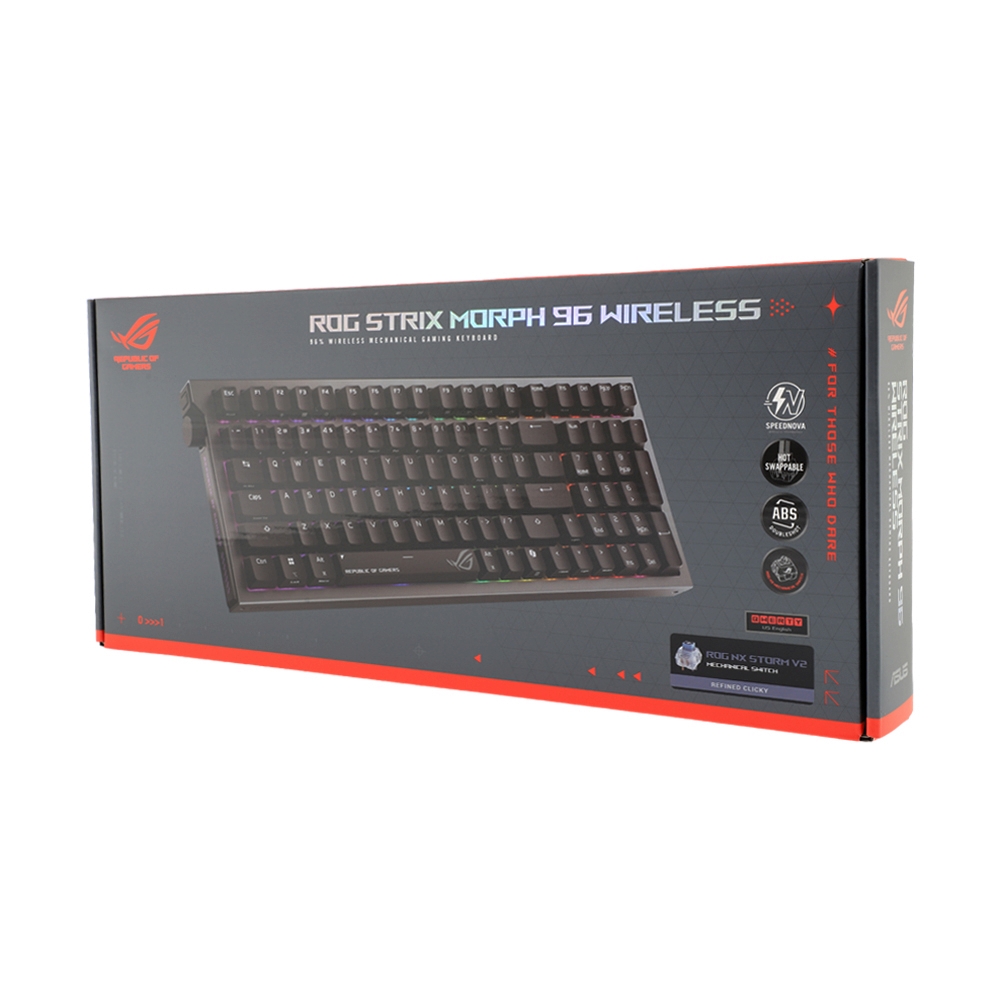 KEYBOARD WIRELESS BLUETOOTH ASUS X903 STRIX MORPH 96 WL NXSMV2 EN ABSDS (NX STROMV2 SWITCH คีย์บอร์ด)