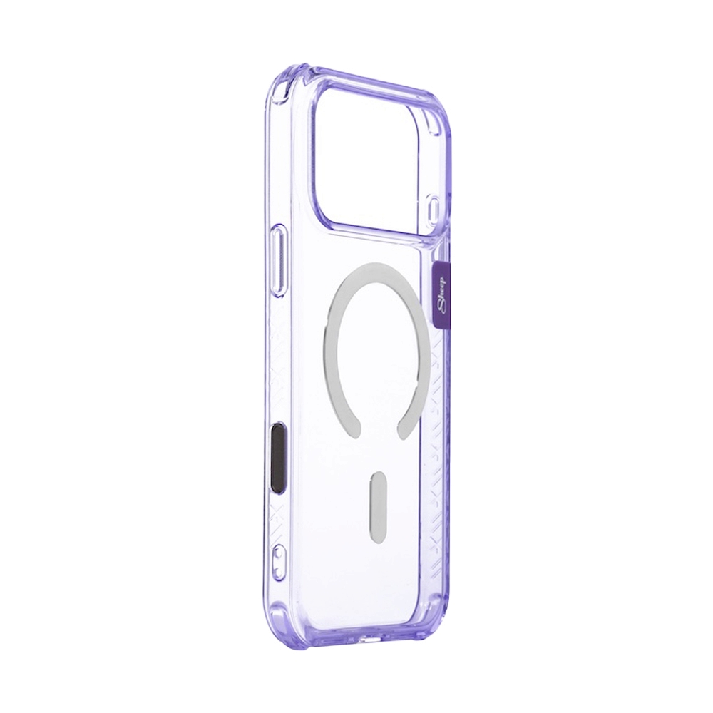 Case iPhone 18 Pro Max, 17 Pro Max Sheep Canvas Clear Purple