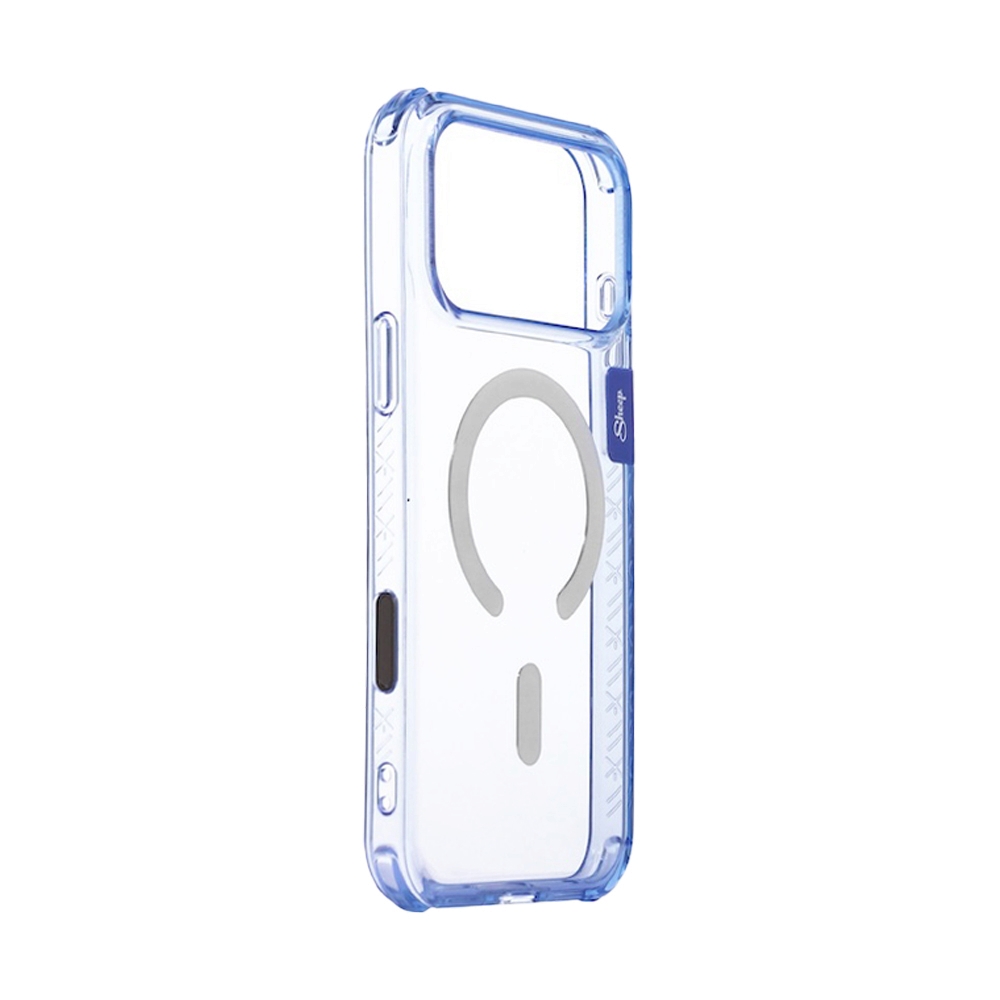 Case iPhone 18 Pro, 17 Pro Sheep Canvas Clear Blue