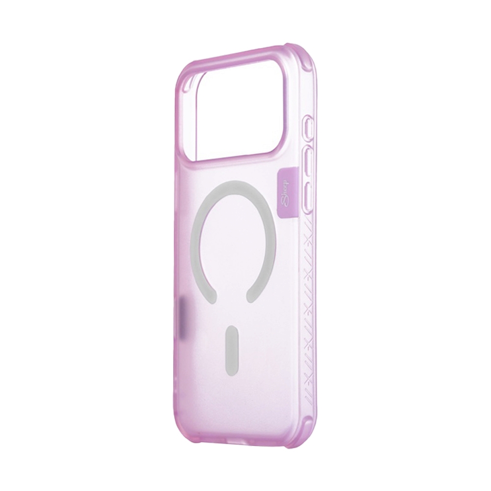 Case iPhone 18 Pro, 17 Pro Sheep Canvas Clear Matte Pink