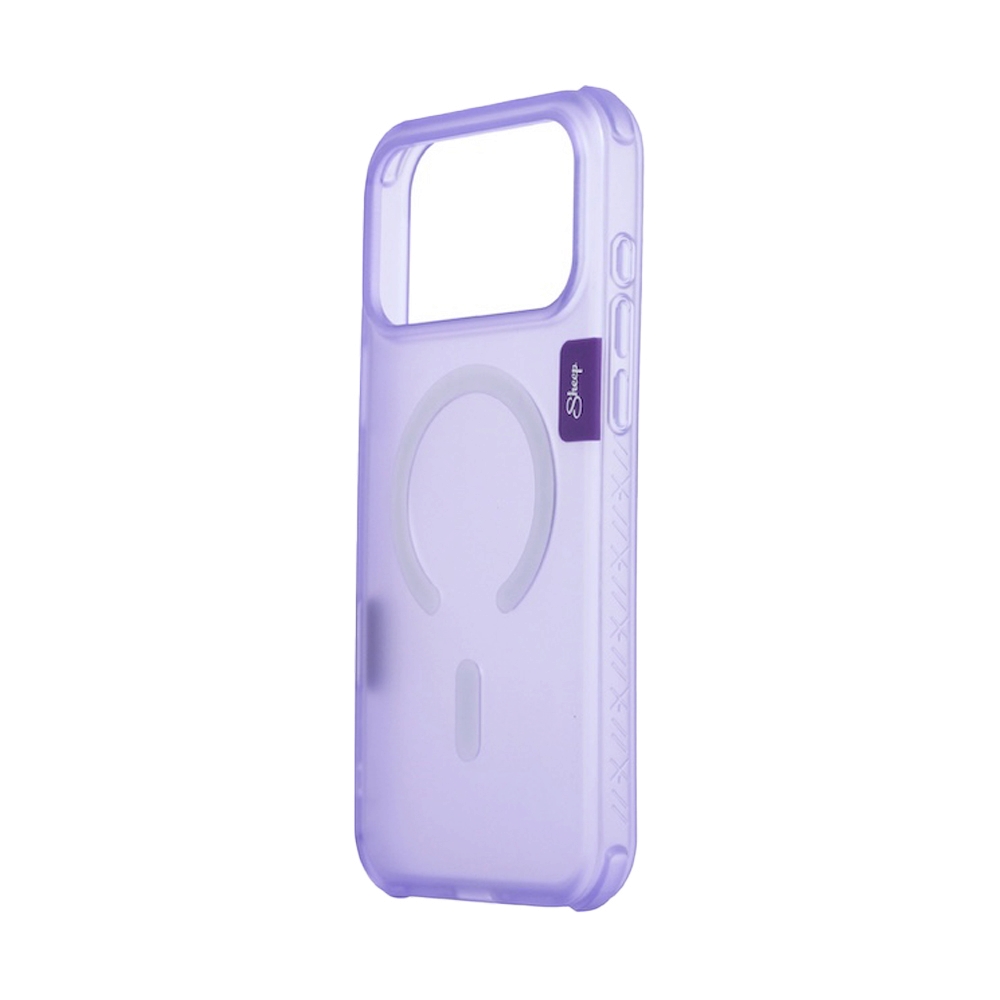 Case iPhone 18 Pro Max, 17 Pro Max Sheep Canvas Clear Matte Purple