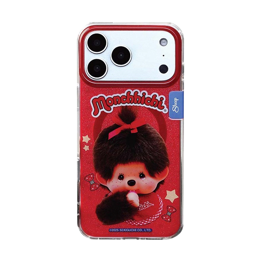 Case iPhone 18 Pro, 17 Pro Sheep Canvas - Kawaii Monchhichi