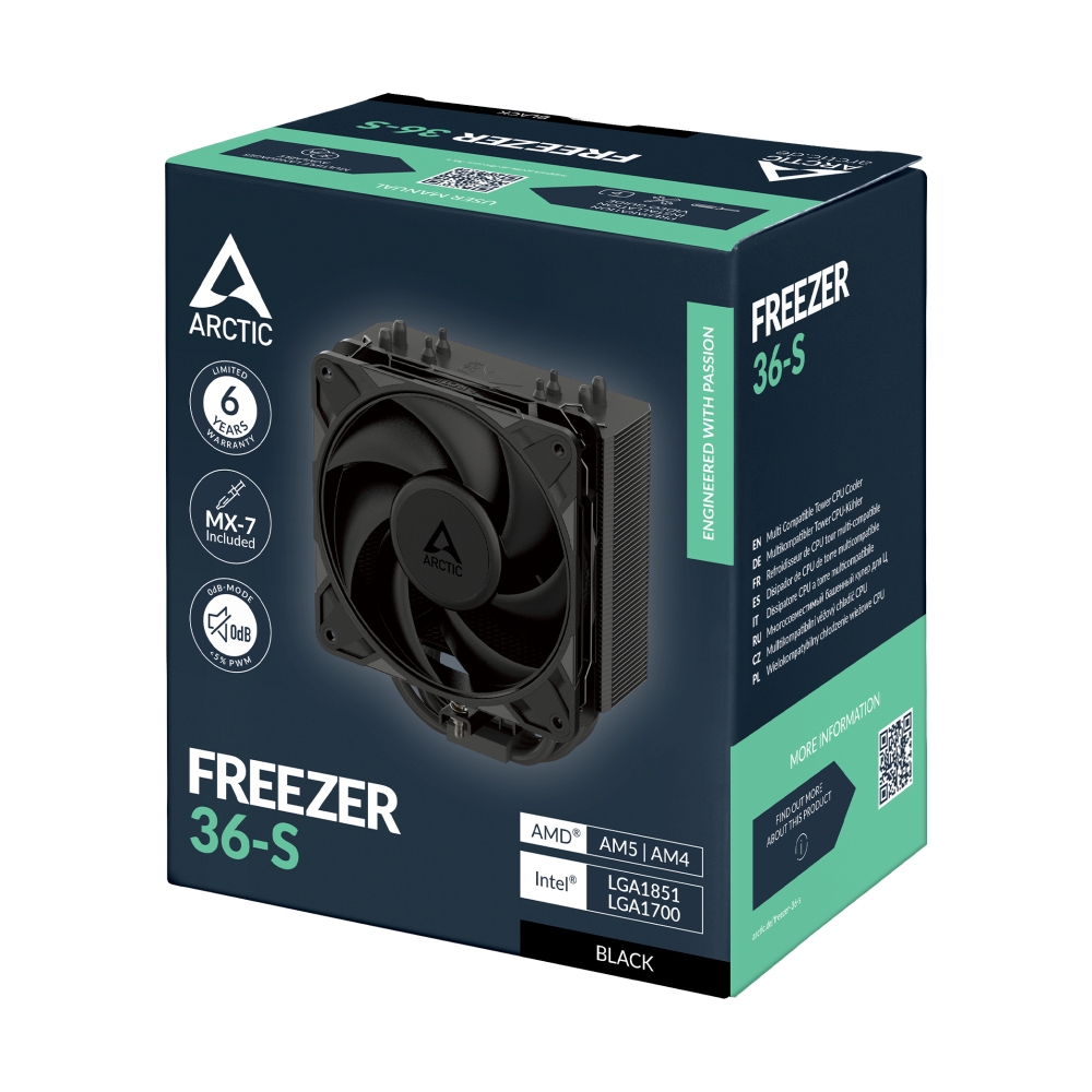 CPU COOLER ARCTIC FREEZER 36-S BLACK