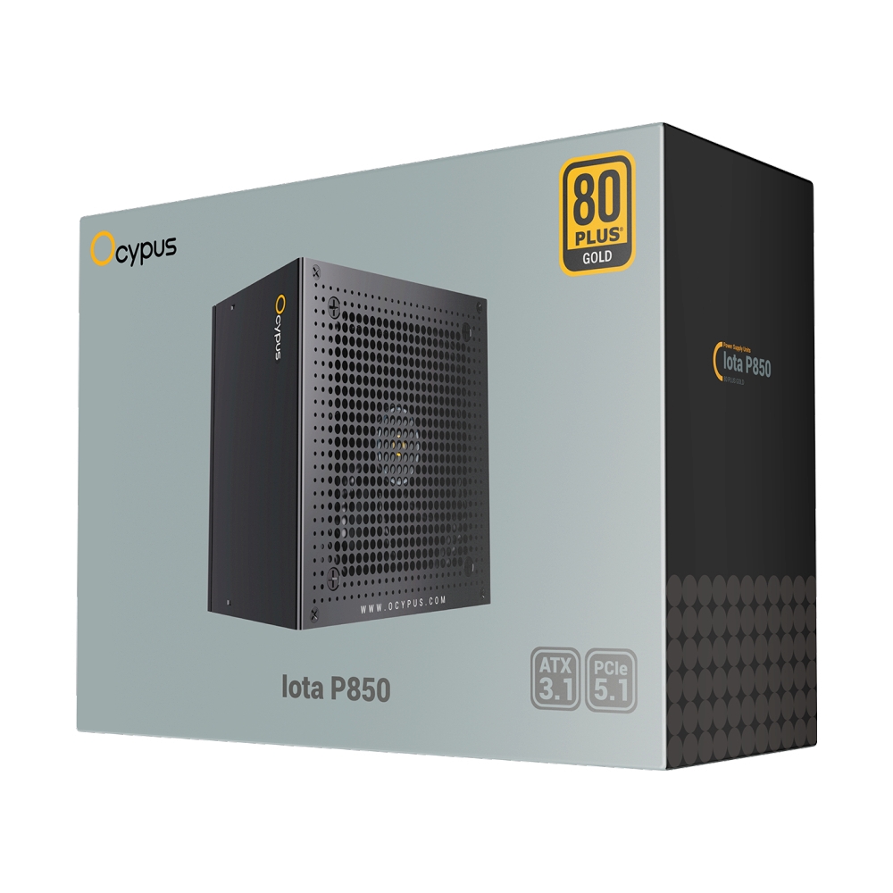 POWER SUPPLY (80+ GOLD) 850W OCYPUS IOTA P850 BLACK