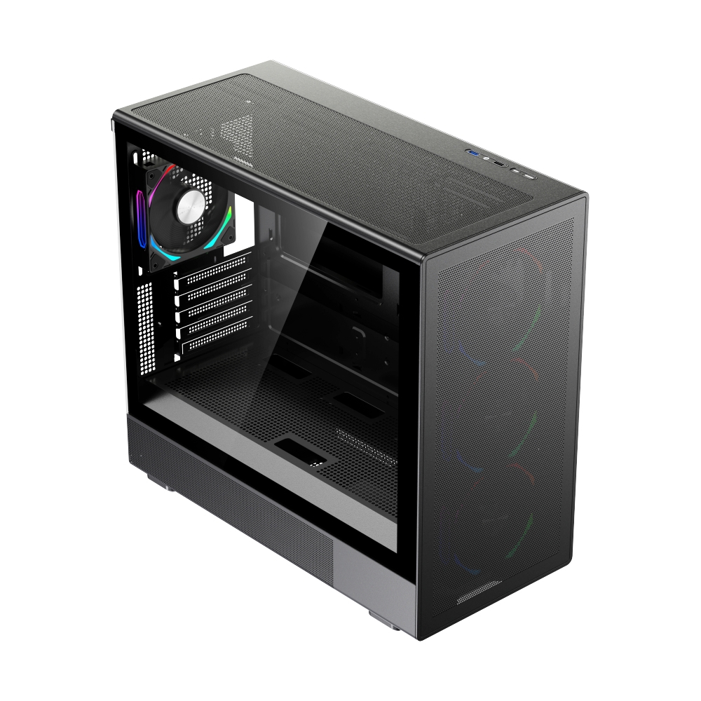 mATX CASE (NP) TSUNAMI WJCOOLMAN 470MATXK 1267 GAMING BLACK*4