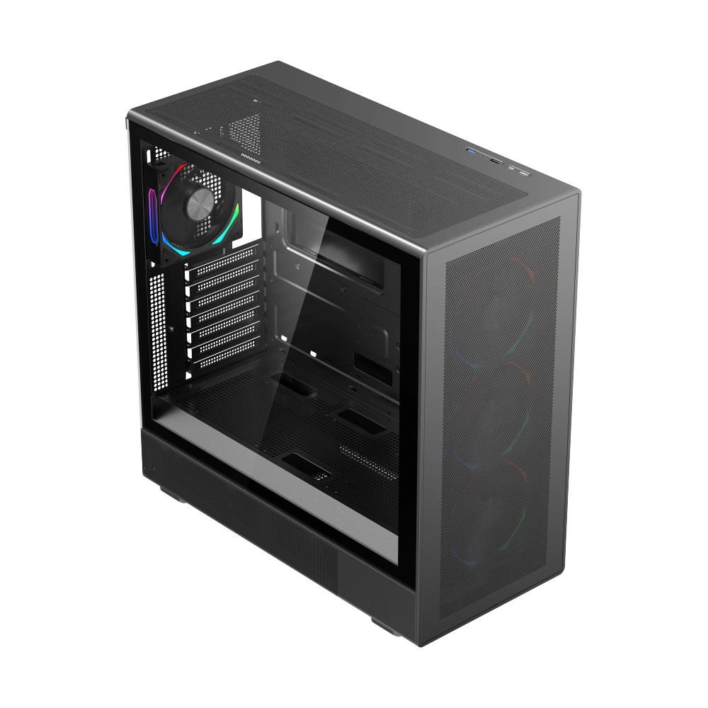 ATX Case (NP) TSUNAMI WJCOOLMAN 470ATXK 1267 GAMING BLACK*4