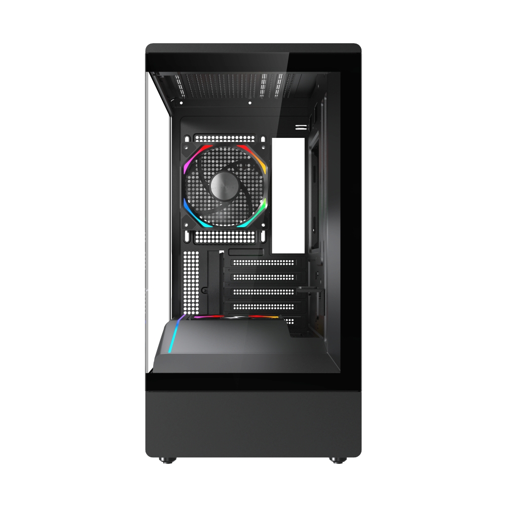 mATX Case (NP) TSUNAMI WJCOOLMAN PRIME240MATXK GAMING BLACK*2                   