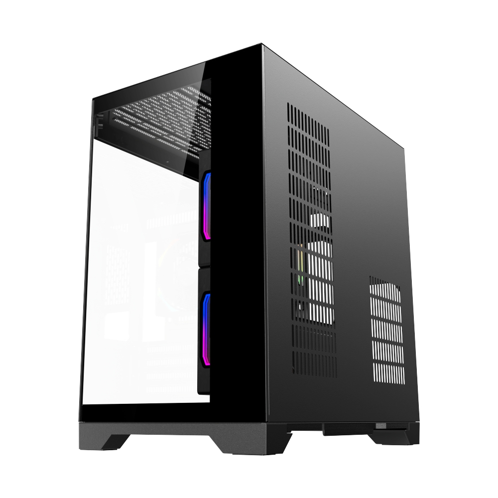 mATX Case (NP) TSUNAMI WJCOOLMAN DREAMERLCDMINIKK-1267 GAMING BLACK*3
