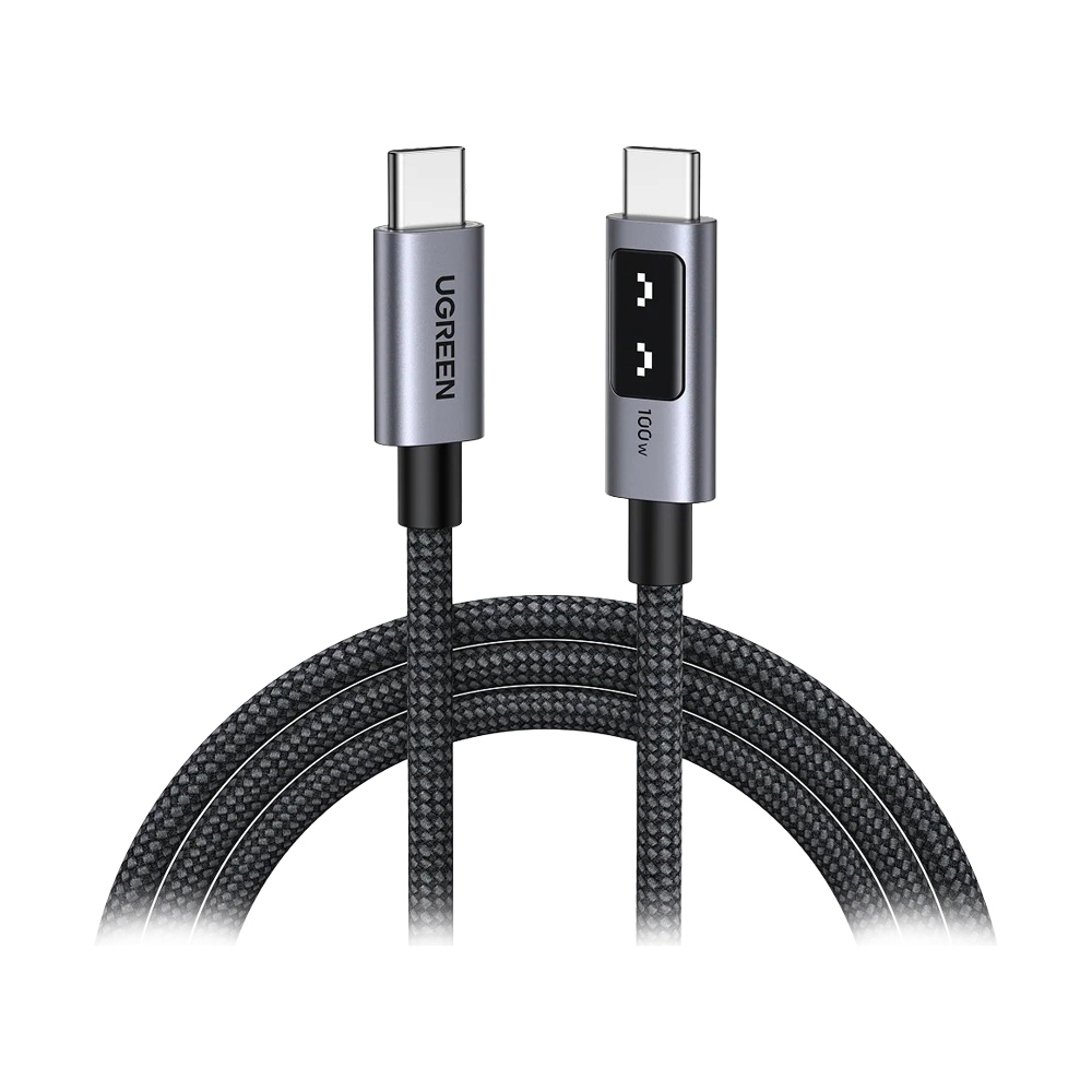 UGREEN สายชาร์จ Type-C To Type-C 100W 2M Grey (Alu Nylon-65863)