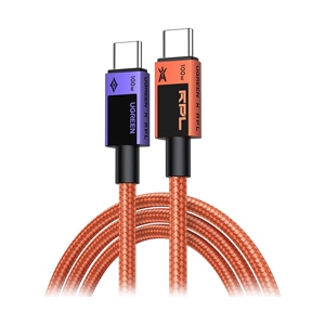 UGREEN สายชาร์จ Type-C To Type-C 100W 1M Orange(ROV Edition-95188)