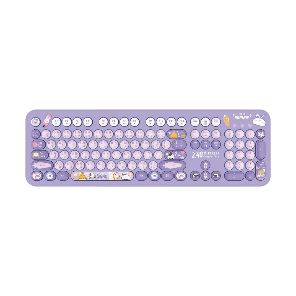 COMBO SET WIRELESS SIGNO KW-700+WM100 VIOLET (BLUETOOTH)