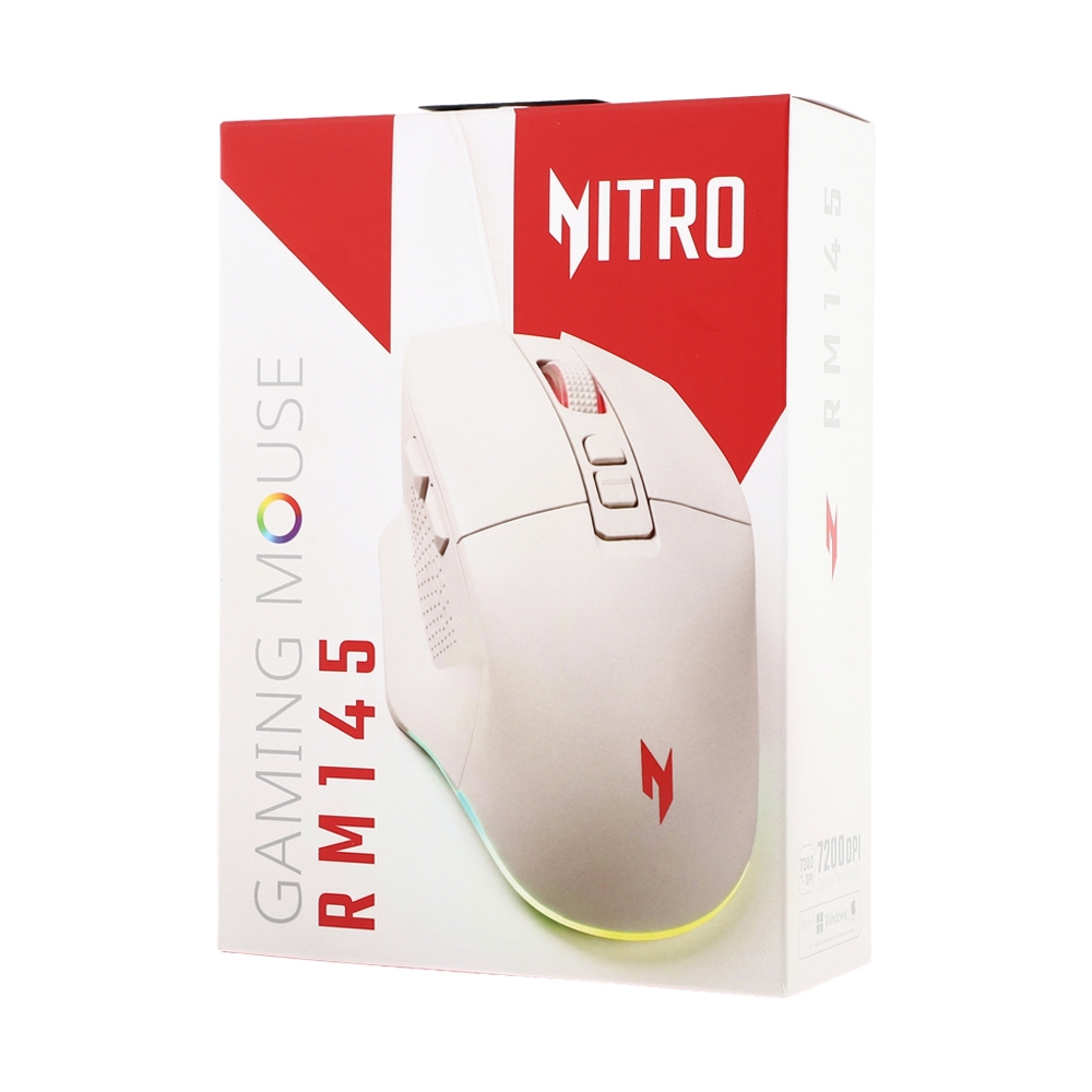 MOUSE ACER NITRO RM145 WHITE (เมาส์สาย)