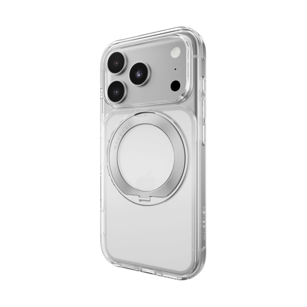 Case iPhone 18 Pro, 17 Pro MAGEASY MagStand 360 M Rotating Ring Protective
