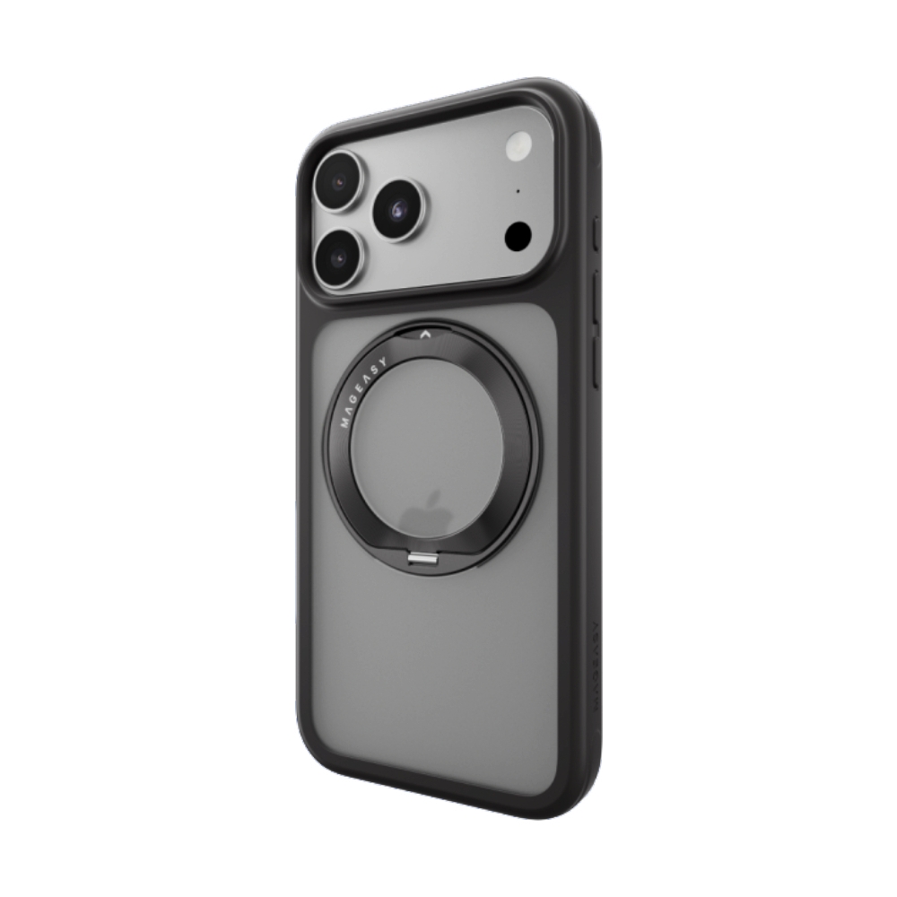 Case iPhone 18 Pro, 17 Pro MAGEASY MagStand 360 M Rotating Ring Protective
