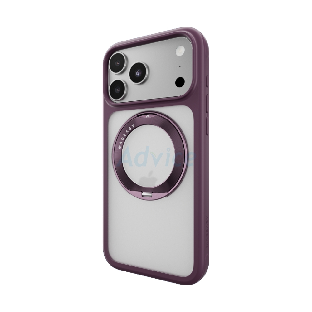 Case iPhone 18 Pro Max, 17 Pro Max MAGEASY MagStand 360 M Rotating Ring Protective