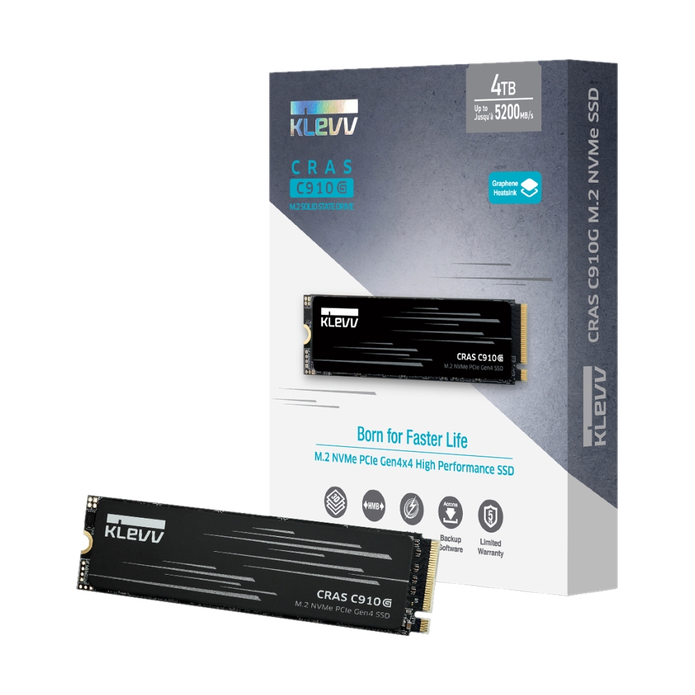 4 TB SSD M.2 PCIe 4.0 KLEVV C910G (K04TBM2SP0-10G) NVMe M.2 2280