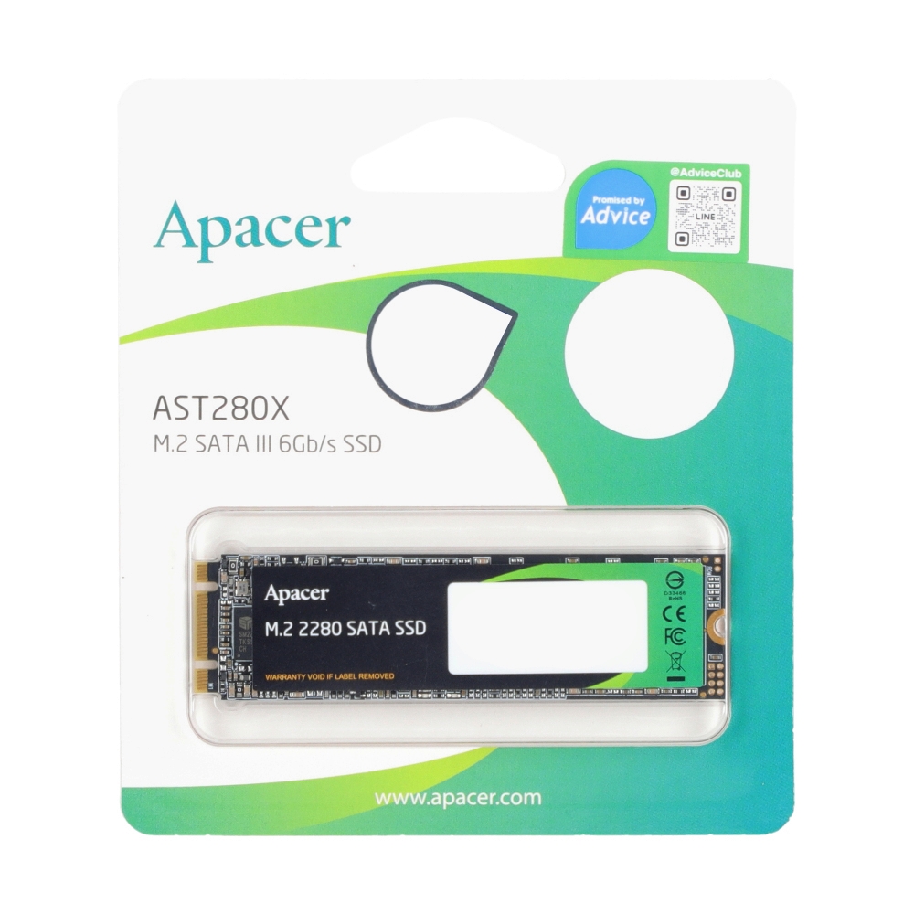 120 GB SSD M.2 SATA APACER AST280X (AP128GAST280X-1)