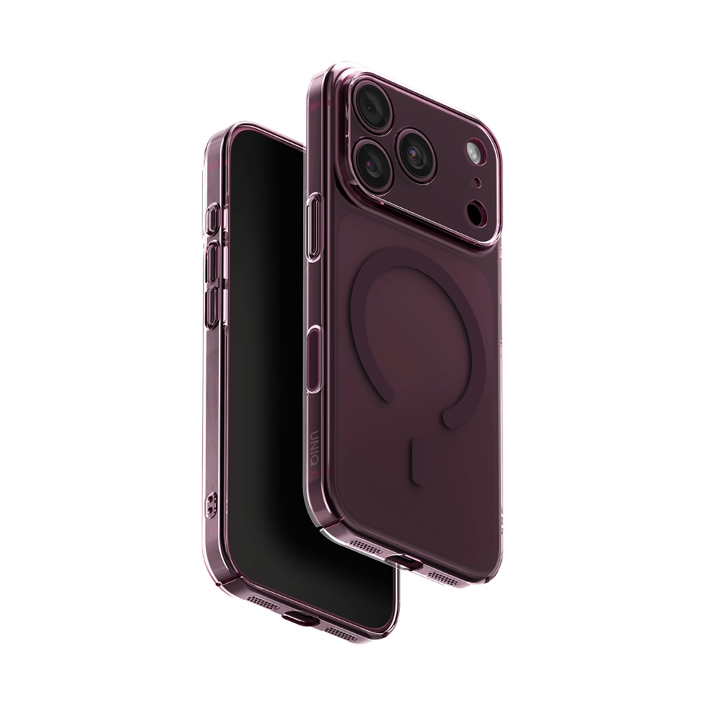 Case iPhone 18 Pro UNIQ AIRSUIT - GLOSSY BURGUNDY
