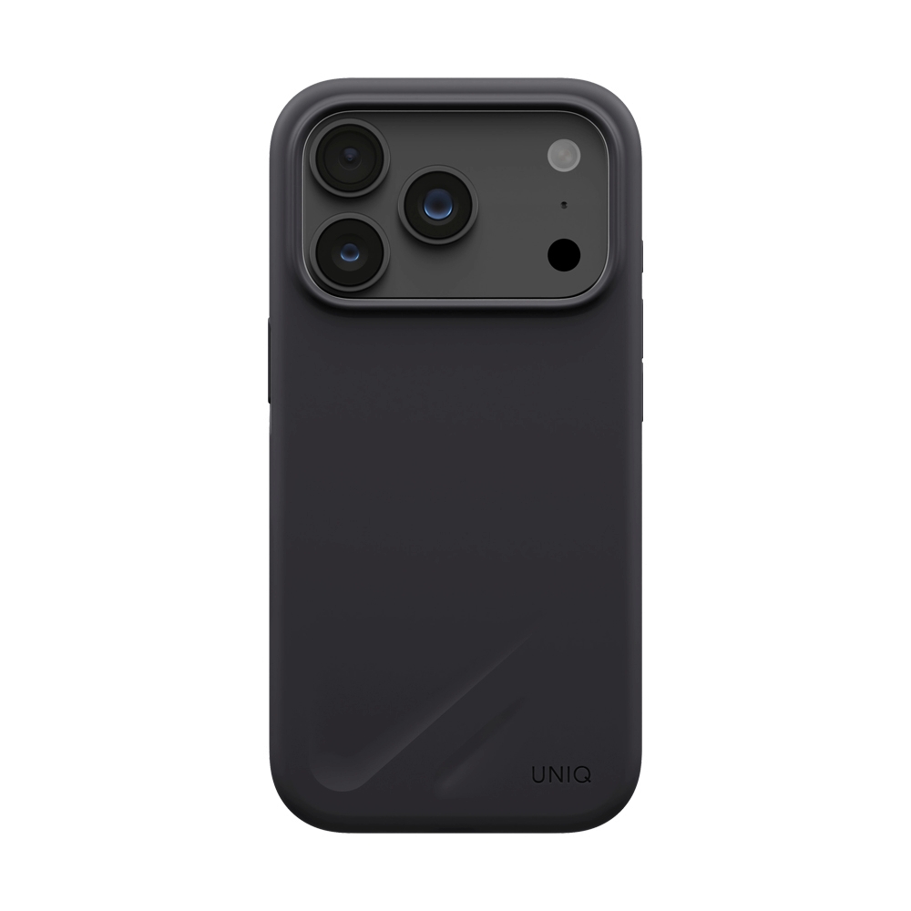 Case iPhone 18 Pro UNIQ LINO - CHARCOAL GREY