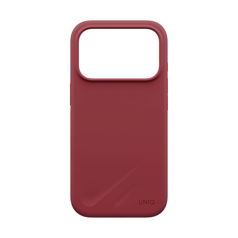 Case iPhone 18 Pro UNIQ LINO - CRANBERRY RED