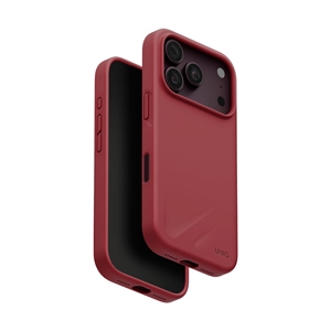 Case iPhone 18 Pro UNIQ LINO - CRANBERRY RED