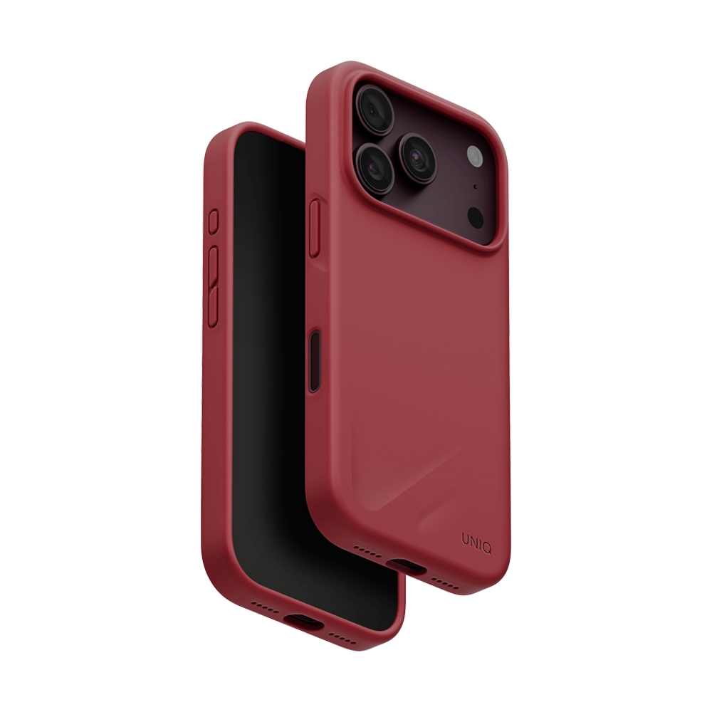 Case iPhone 18 Pro Max UNIQ LINO - CRANBERRY RED