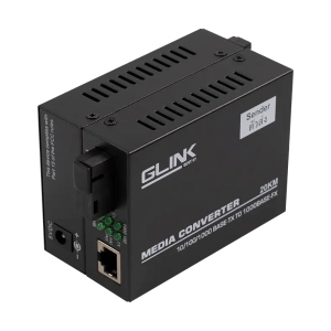 Fiber Media Converter LAN TO FIBER OPTIC 20KM GLINK (GCVT-07)