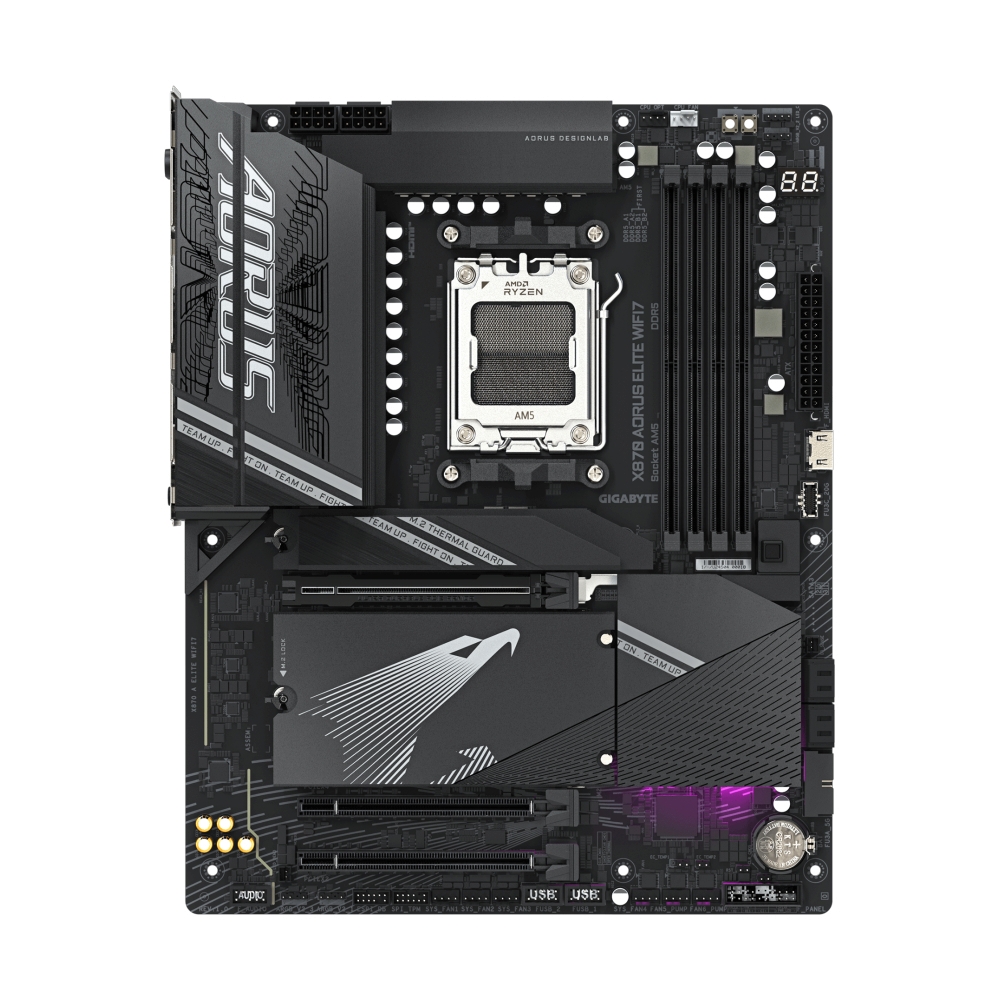 MAINBOARD (AM5) GIGABYTE X870 AORUS ELITE WIFI7 DDR5 (Rev1.2)