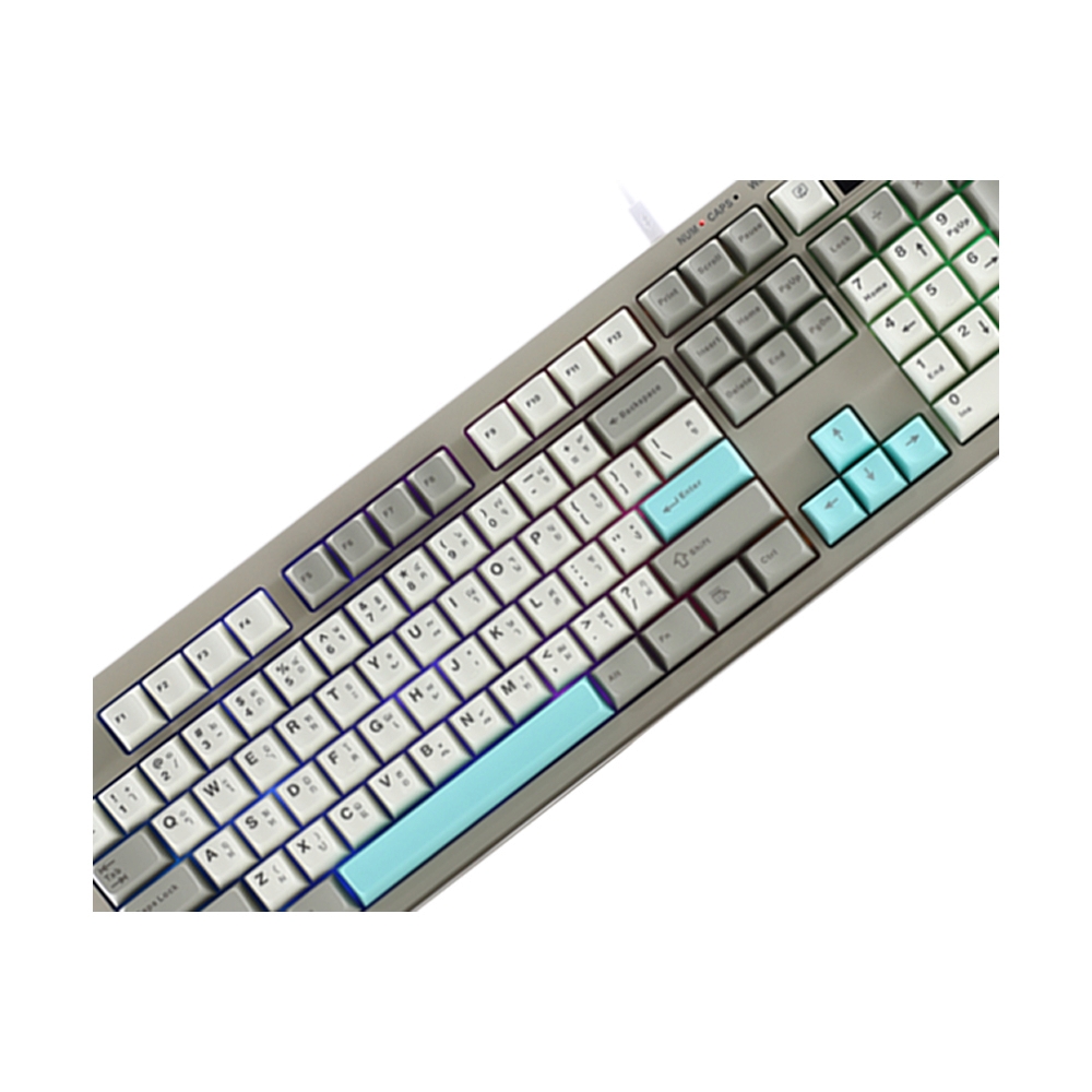 KEYBOARD WIRELESS BLUETOOTH AULA S102 PRO 3IN1 GRAY (MEMBRANE SWITCH คีย์บอร์ด)