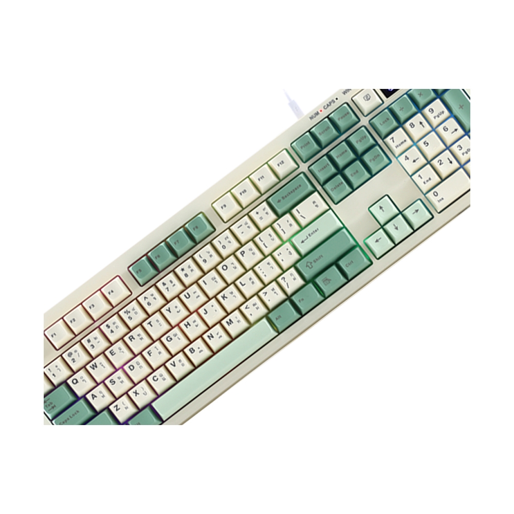 KEYBOARD WIRELESS BLUETOOTH AULA S102 PRO 3IN1 GREEN (MEMBRANE SWITCH คีย์บอร์ด)