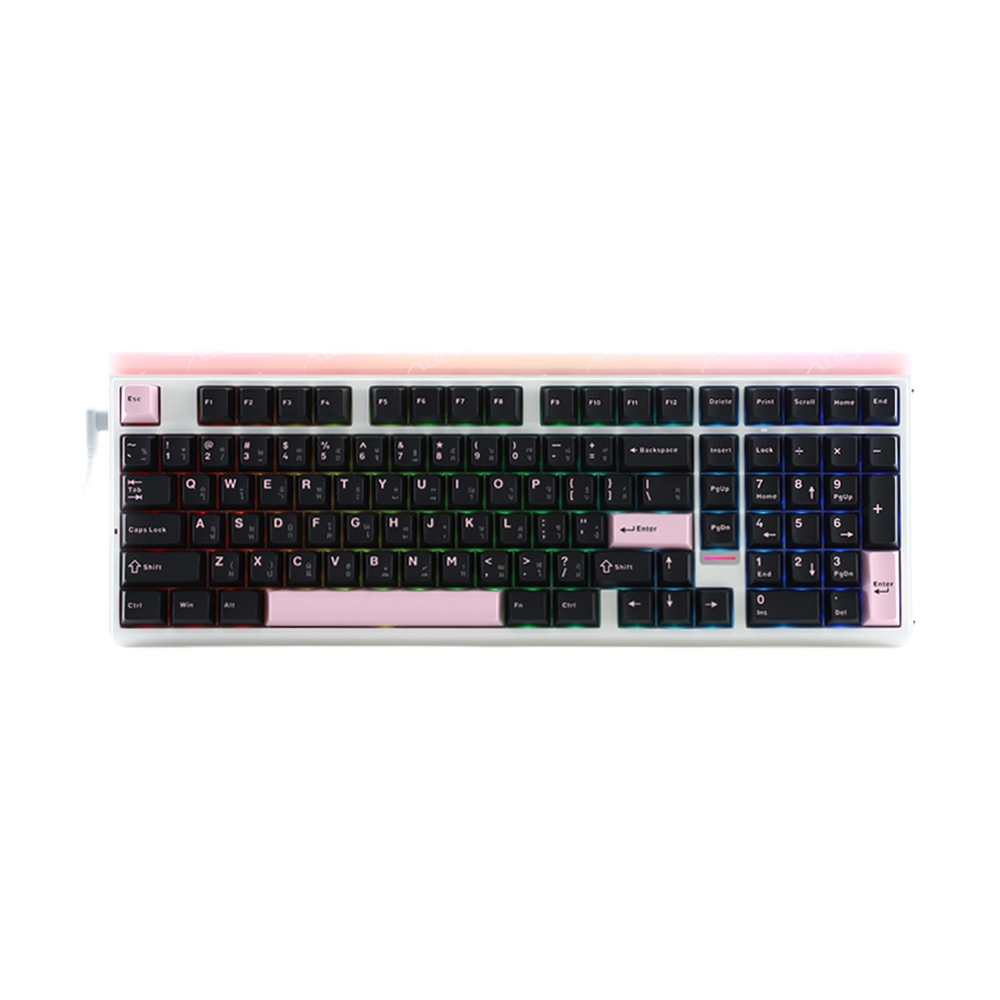 KEYBOARD WIRELESS BLUETOOTH AULA HERO99 PINK CHUN EN (MAGNETIC SWITCH คีย์บอร์ด)