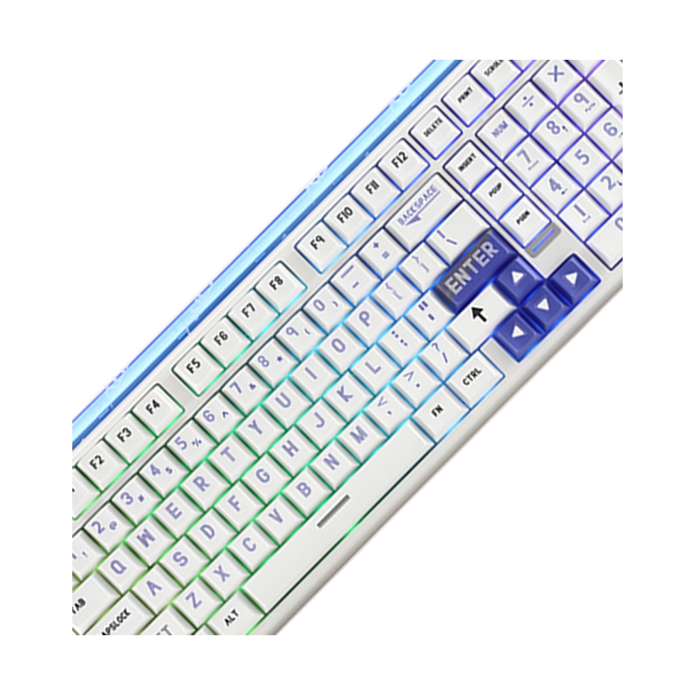 KEYBOARD WIRELESS BLUETOOTH AULA HERO99 BLUE CHUN EN (MAGNETIC SWITCH คีย์บอร์ด)