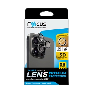 ฟิล์มกล้อง Focus Perfect Clear Ring iPhone 18 Pro/18 Pro Max