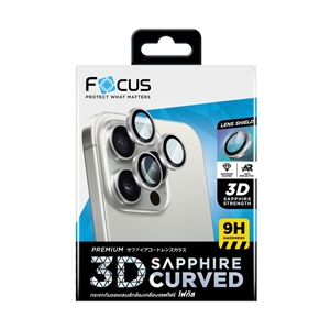 ฟิล์มกล้อง Focus 3D Iron Ring iPhone 18 Pro/18 Pro Max Red Matte