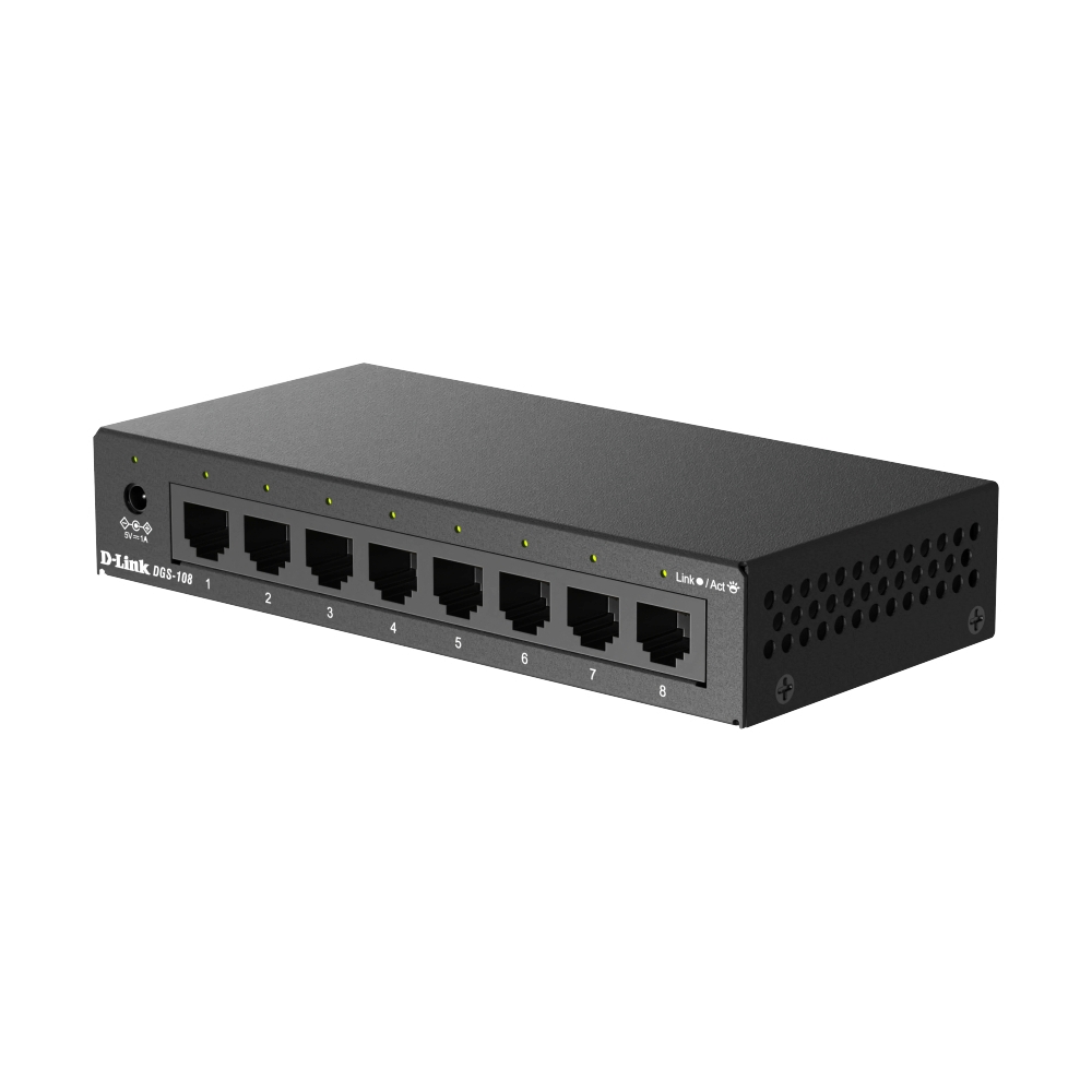 Gigabit Switching Hub 8 Port D-LINK DGS-108 V.F1 (5")