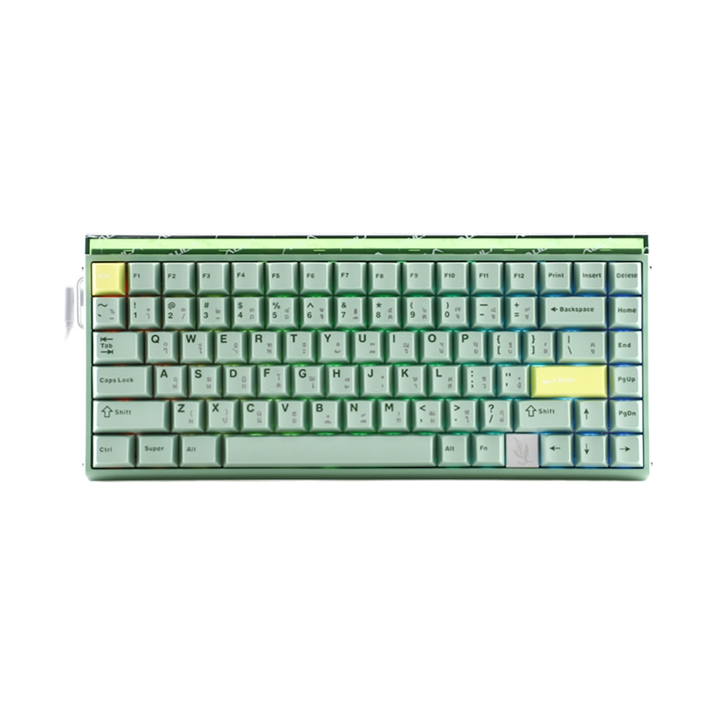 KEYBOARD WIRELESS BLUETOOTH AULA HERO75 HE GREEN (SPIRIT CLOUD MAGNETIC SWITCH คีย์บอร์ด)