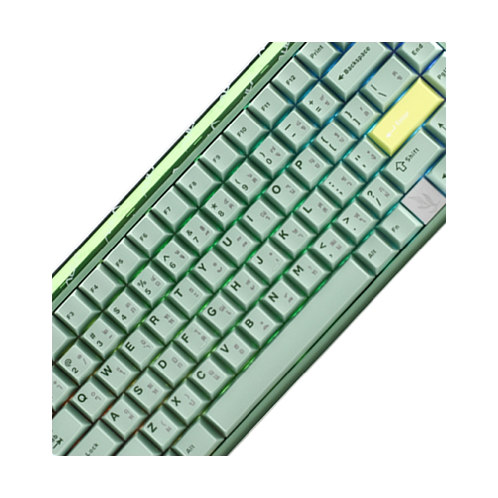KEYBOARD WIRELESS BLUETOOTH AULA HERO75 HE GREEN (SPIRIT CLOUD MAGNETIC SWITCH คีย์บอร์ด)