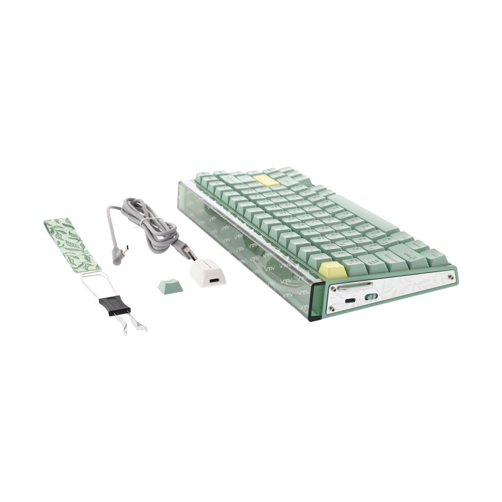 KEYBOARD WIRELESS BLUETOOTH AULA HERO75 HE GREEN (SPIRIT CLOUD MAGNETIC SWITCH คีย์บอร์ด)