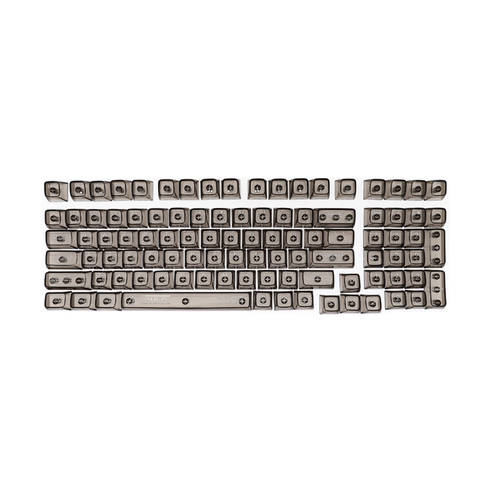 KEYBOARD WIRELESS BLUETOOTH AULA F98PRO V3 BLACK TRANSPARENT (CRYSTAL SWITCH คีย์บอร์ด)
